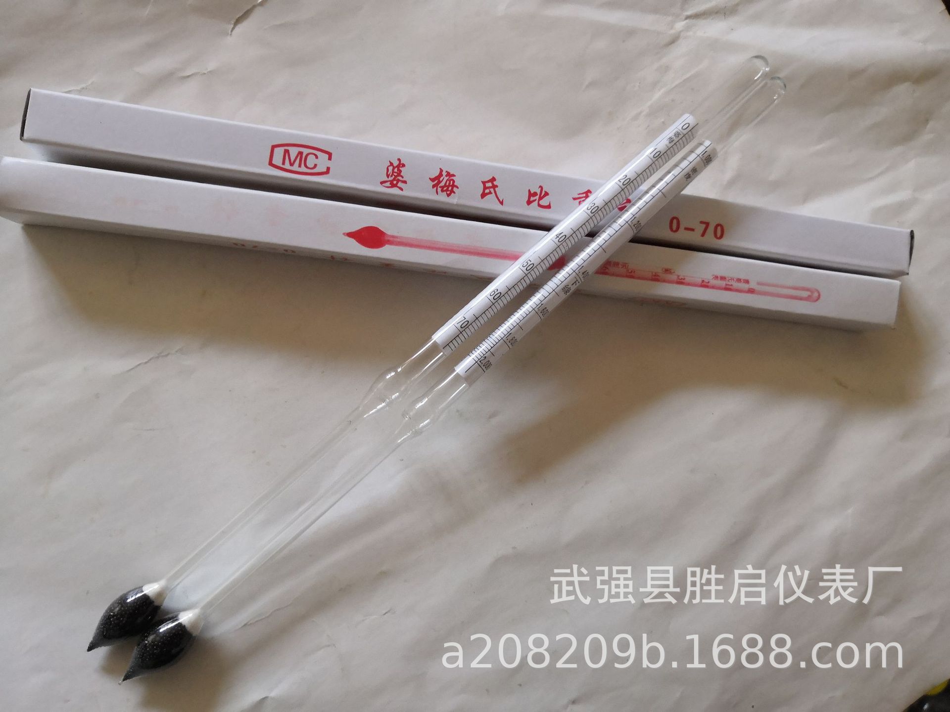 Гидрометр Pomei прямой поставки 0-70 Боме, плотность 1.0-2.0