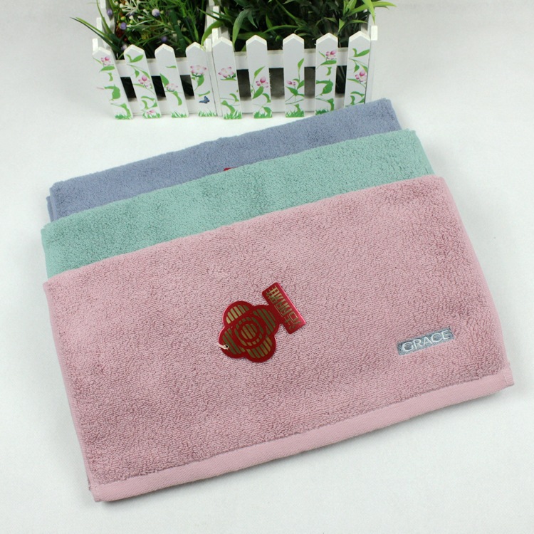 Jieliya new plain long velvet face towel dark extra thick adult face towel soft and comfortable 7174