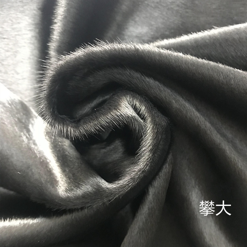 Horse hair black short hair horse hair cow hair leather long-term in stock black horse hair factory direct sample production
