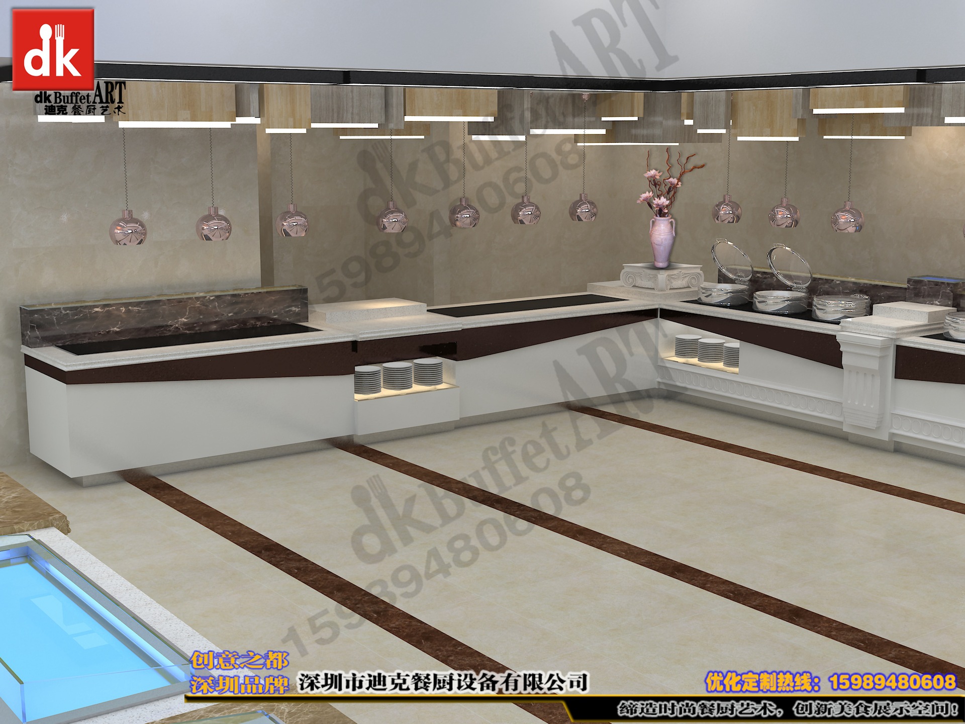 Дизайн ресторана, декор ресторана, дизайн буфетного ресторана, декор буфетного ресторана, производство буфетного стола