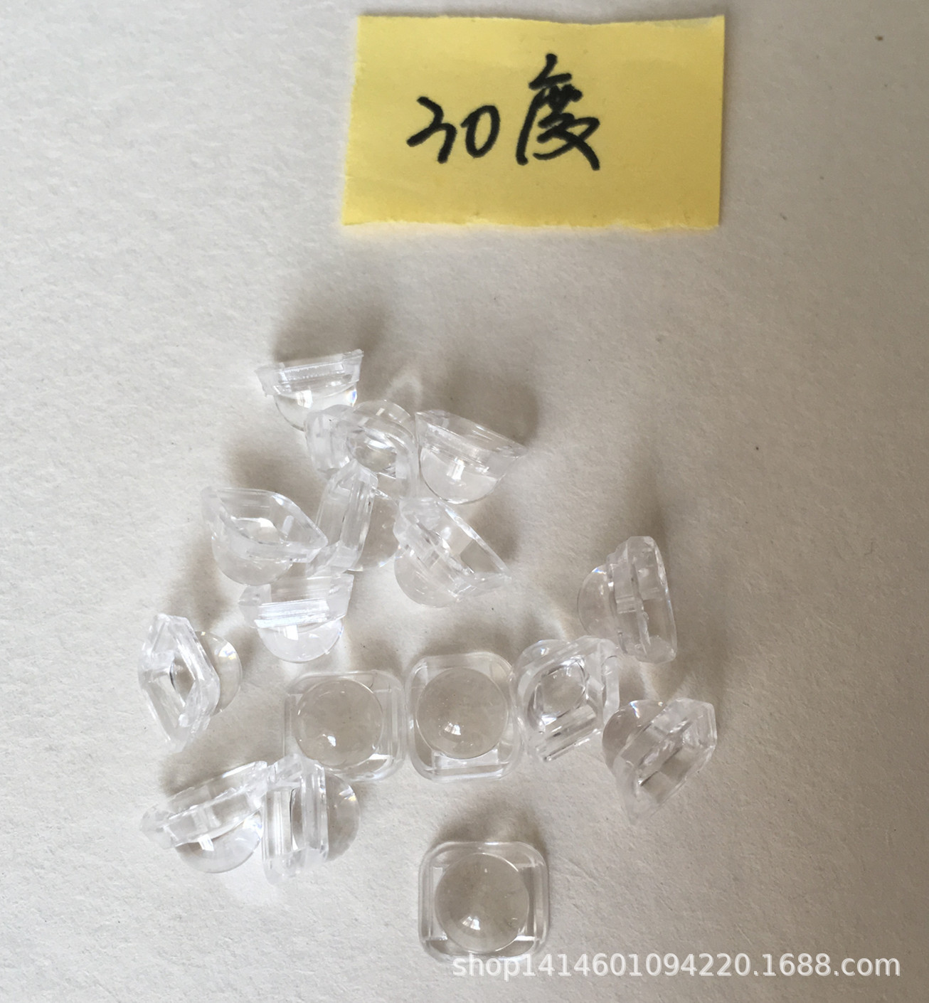 5050 lens 30 degrees fully transparent PC material spotlight high light transmission cold resistant UV resistant optical grade led lens