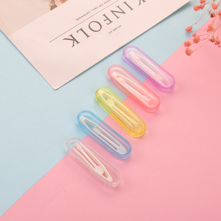 Невидимые пинцеты, коробка для очков, инструмент для ношения, пластиковая коробка для контактных линз, оптовая продажа