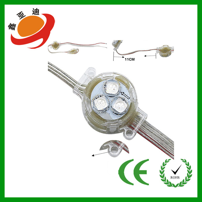 3cm full color Point Light outdoor waterproof LED pixel light advertising signboard strobe outline colorful horse running light