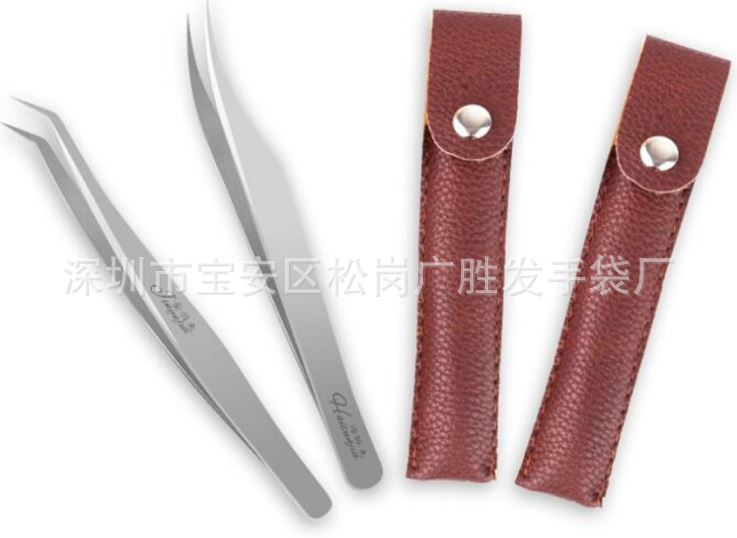 Производители производят кожаный чехол для пинцетов для наращивания ресниц Jinyu dolphin clip, кожаный чехол для одиночных пинцетов для бровей