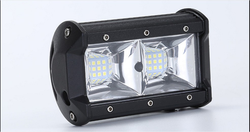 Cross-border new car LED strip light 96W off-road vehicle LED work light three-eye inspection light highlight