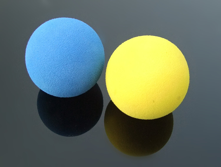 Foam Table Tennis Ball Yellow/Blue 50Cmm Lightweight Eva Ball Small Production Invention Material Scientific Experiment