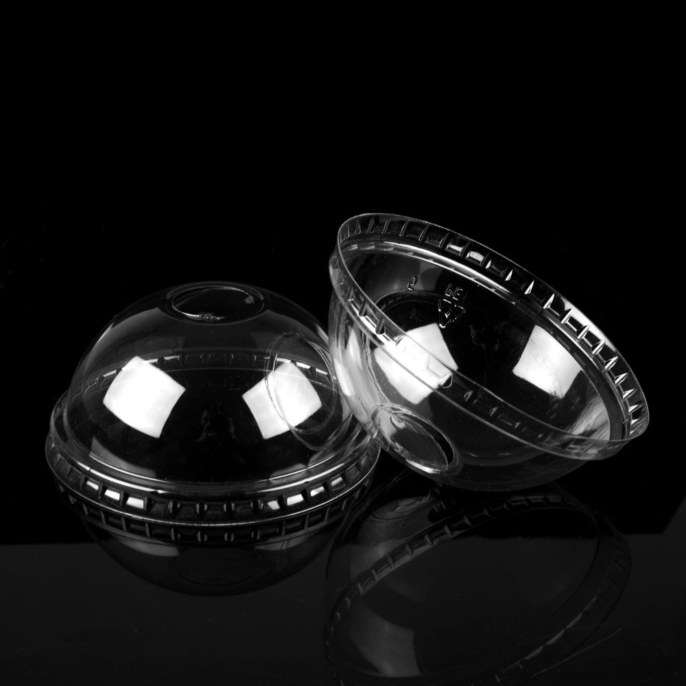 98-Port PET disposable cup matching ball cover arch cover 98-Port arch cover PET transparent plastic cup cover bubble tea cup