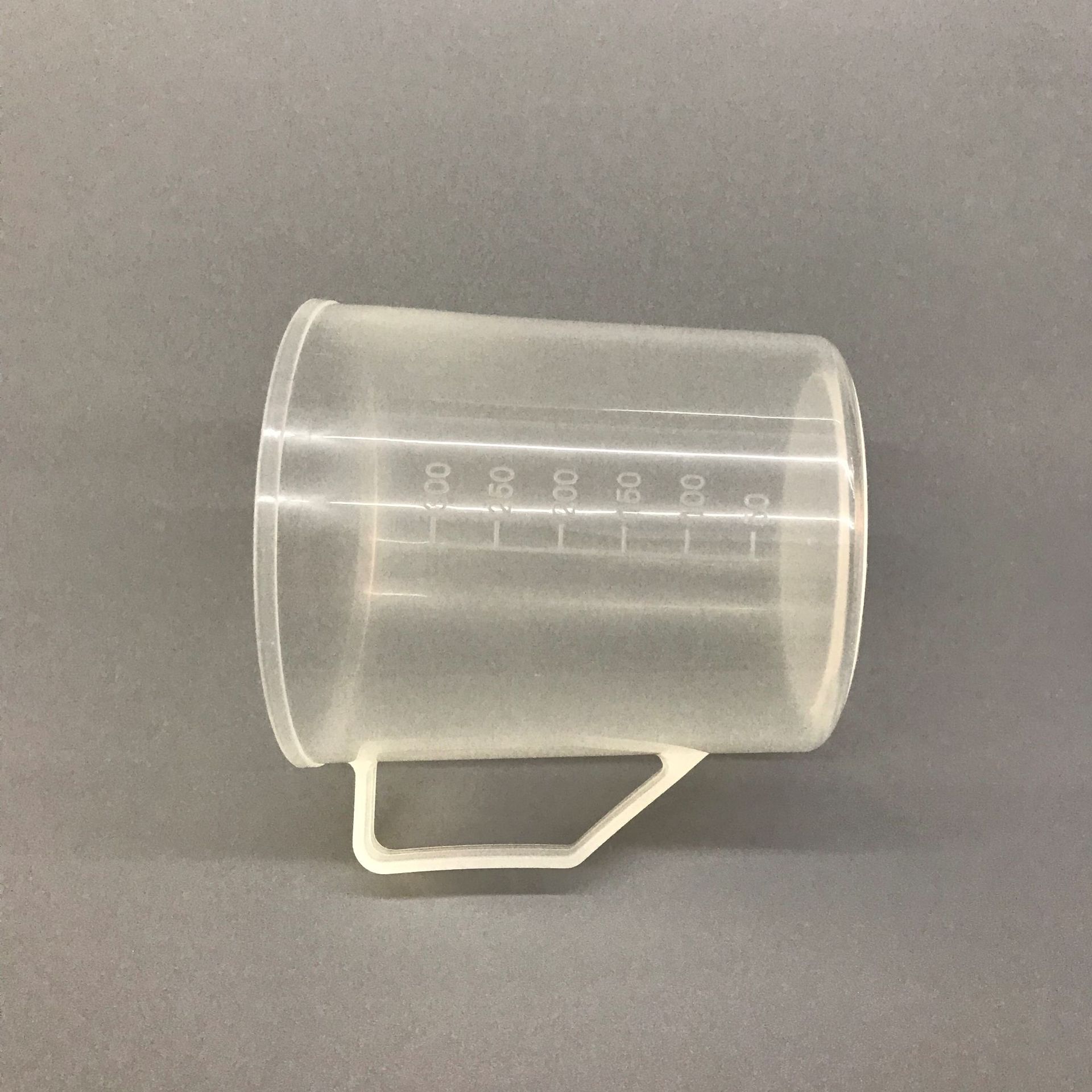 [original Direct Supply] Transparent Plastic Cup with Handle, 350ml with Scale, Odorless and Environmentally Friendly Material!