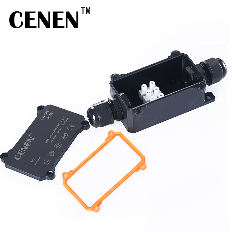 Ip68 Waterproof Junction Box Custom Underground Light Waterproof Box Wholesale Outdoor Plastic Two-Way Cable Junction Box