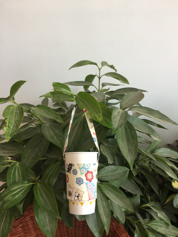 Japanese style Chai dog milk tea set cute cartoon water cup set hand Cup bag beverage portable