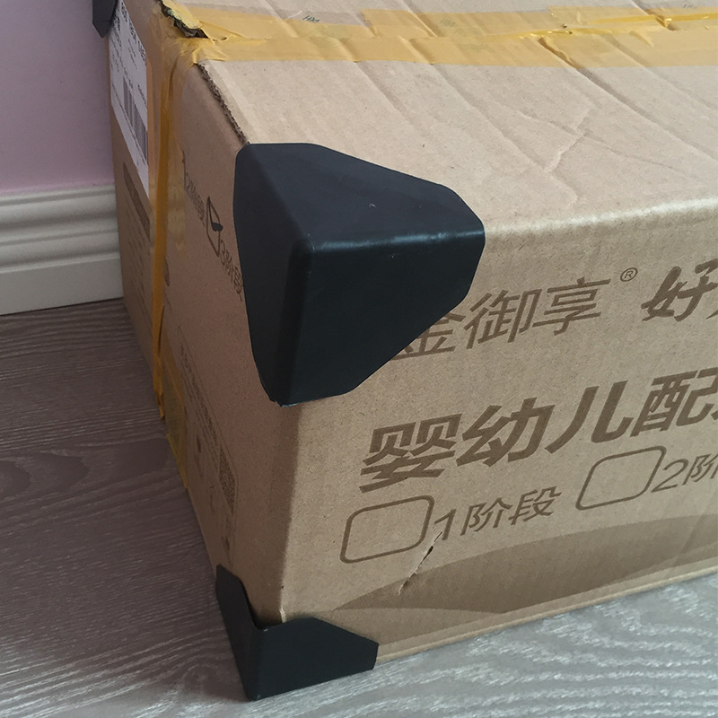 Пластиковый уголок для защиты трехсторонний, картонная панель двери шкафа, пластиковый прямой угол, черный, 60, противоударный уголок для мебели