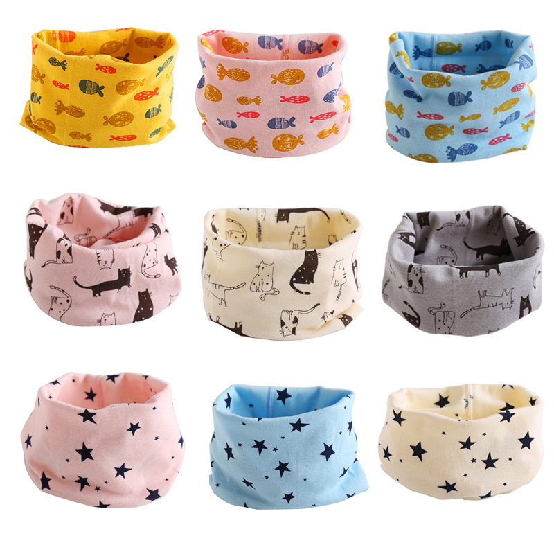 Милый детский шарф с животными, шарф из чесаного хлопка, детский шарф, прямые продажи от производителя