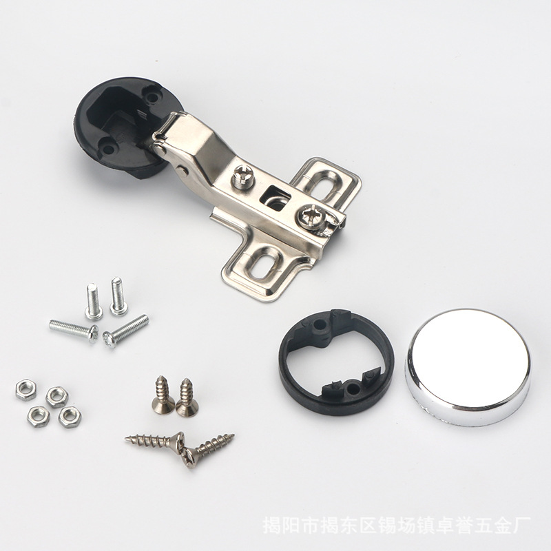 Glass hinge open end glass hinge two hole base ordinary spring hinge hinge plastic hinge