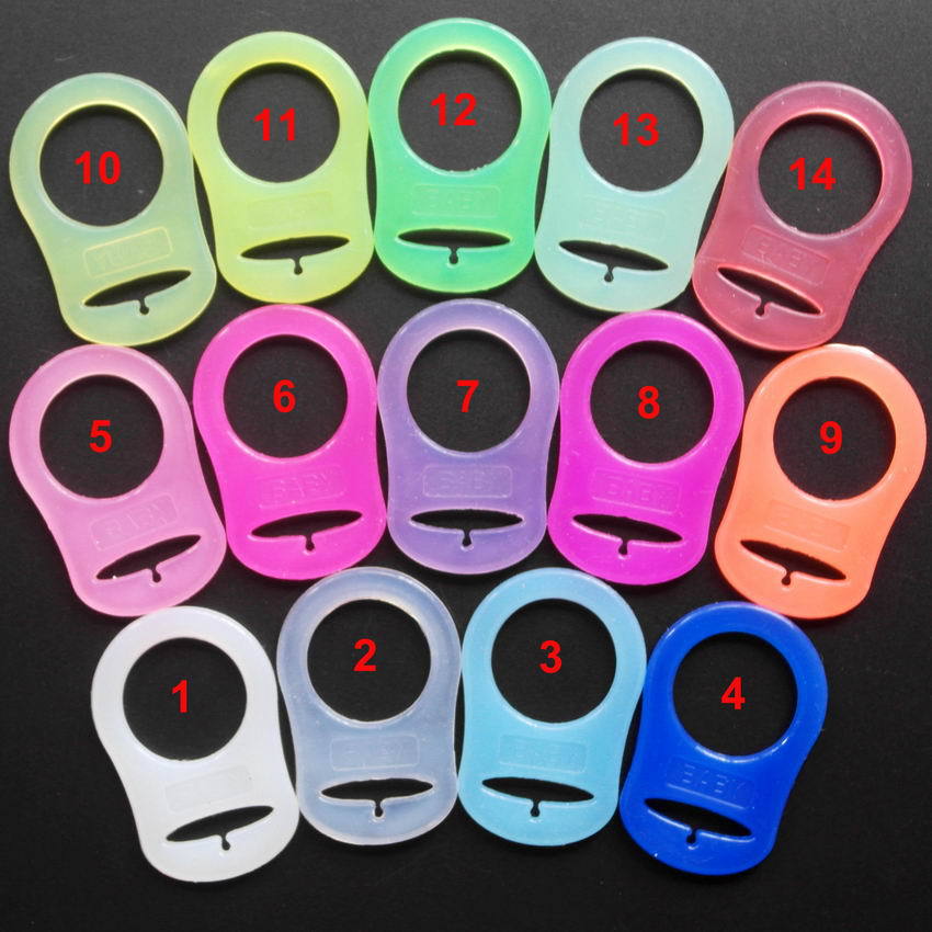 Suitable for MAM pacifier ring buckle non-hole non-hanging ring pacifier special accessories MAN silicone ring buckle