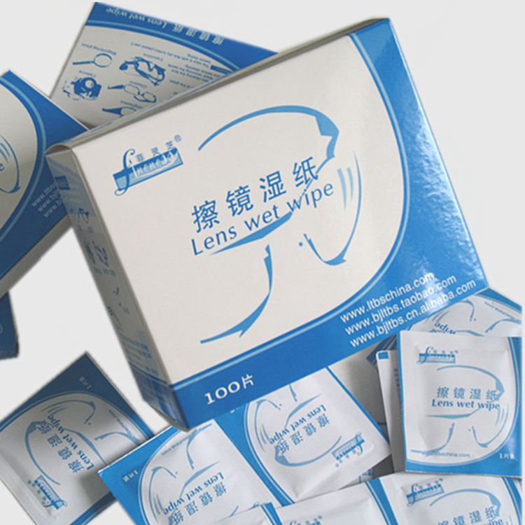 Factory wholesale Feizhi brand alcohol-containing glasses wiping paper single piece screen cleaning wet tissue large quantity free shipping