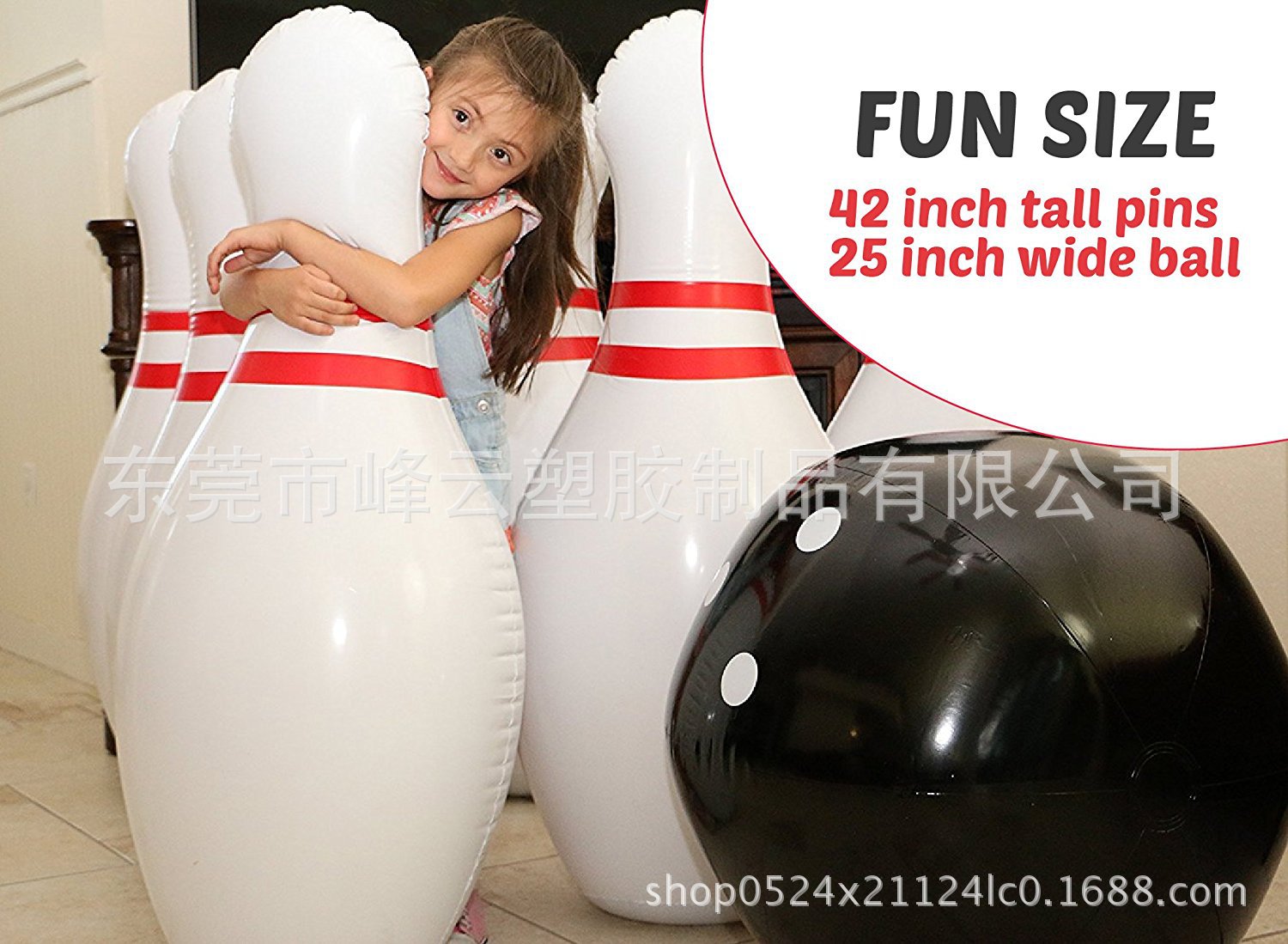 Factory Supply Inflatable Bowling Set Pvc Toy Ball Kidsren Toy Game Set Bowling