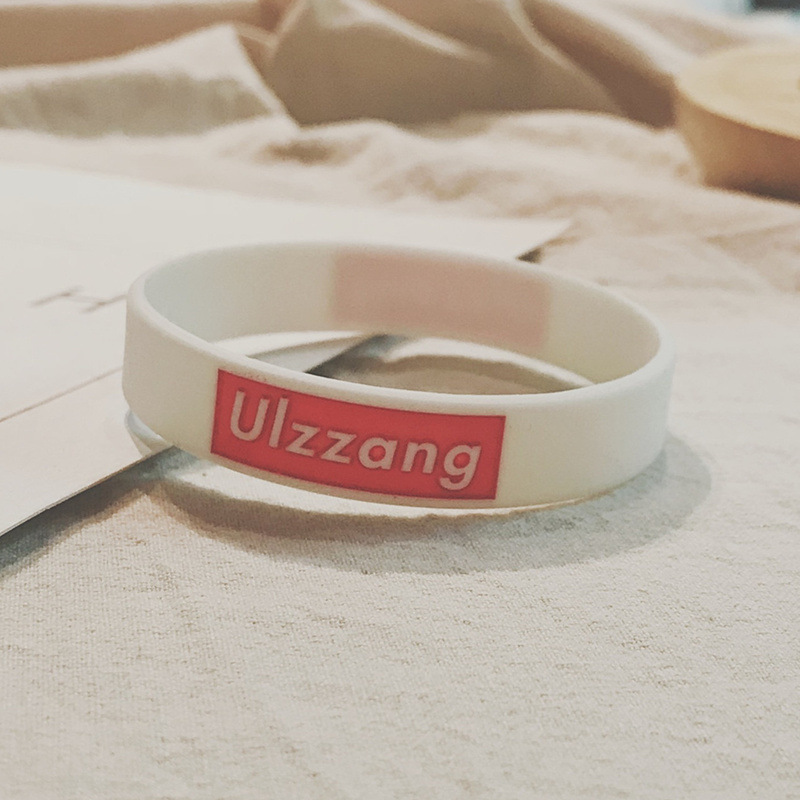 European and American Trendy Brand Sports Men's and Women's Silicone Basketball Bracelets Energy Stylish Simple Student Ulzzang Letter Couple