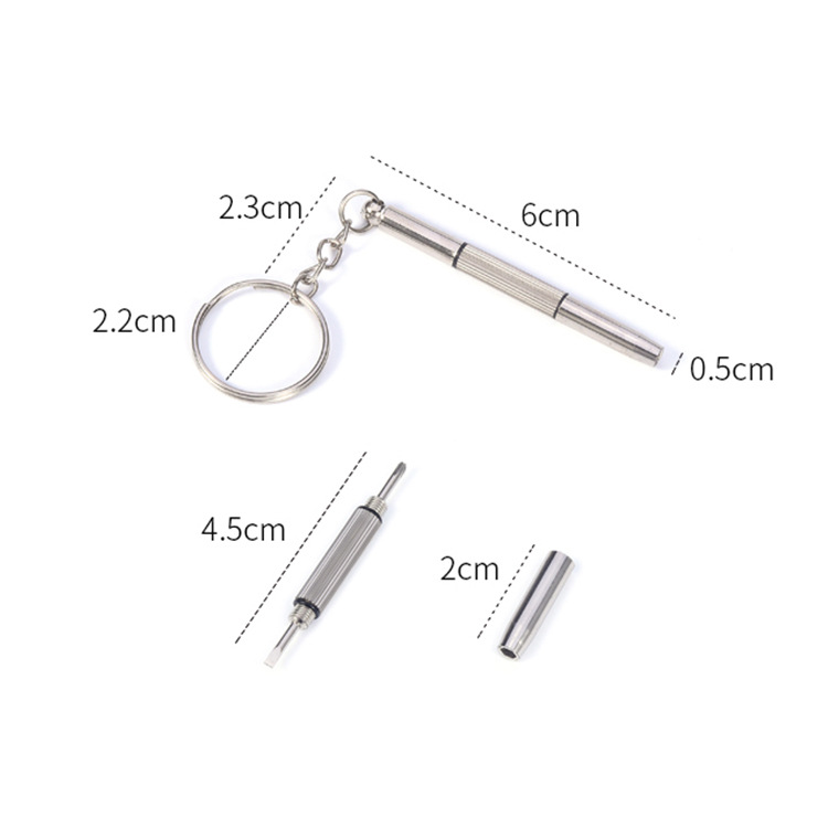 Glasses accessories three-purpose glasses screwdriver convenient multifunctional small screwdriver clock screw repair tool small screwdriver
