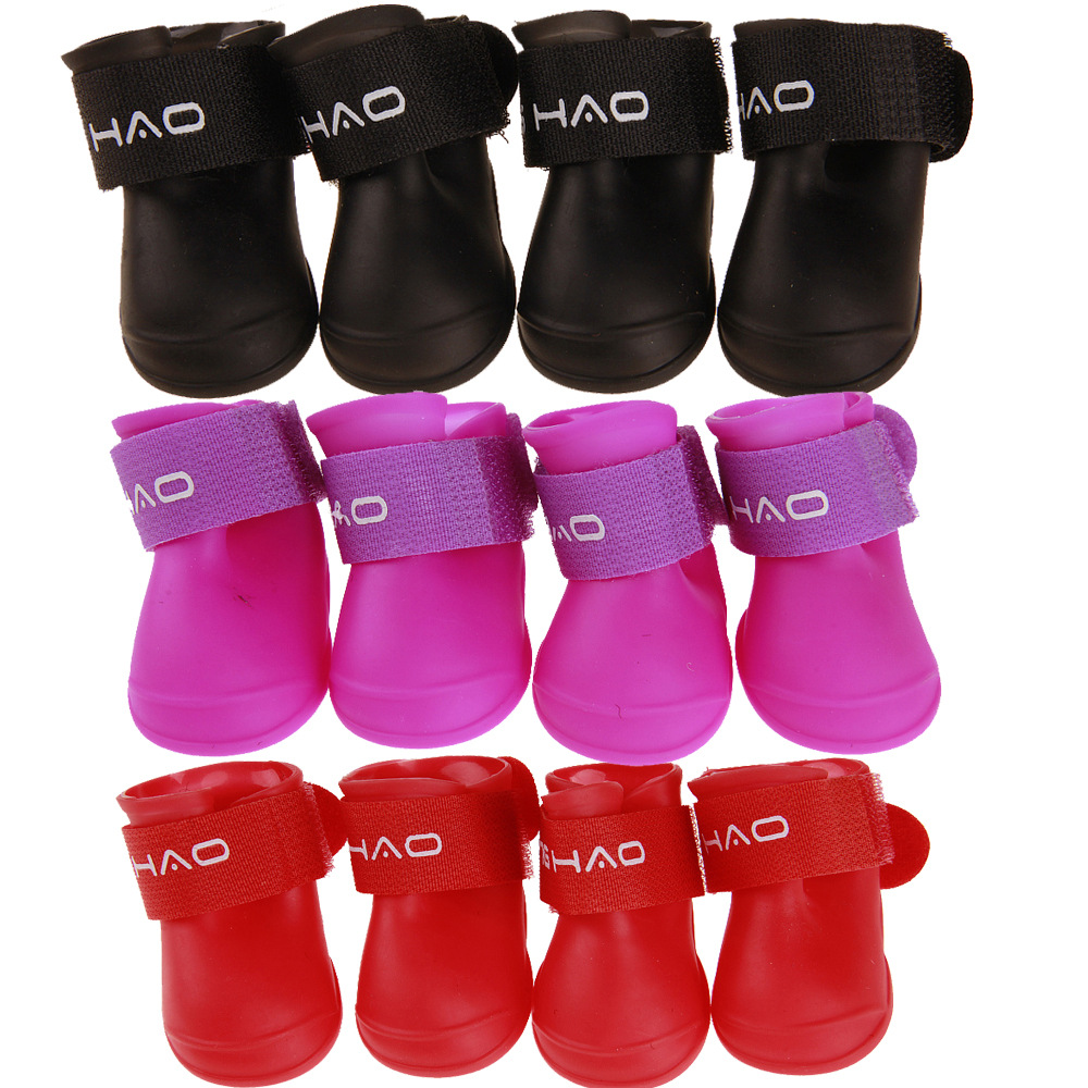 Dog Shoes Pet Rain Boots Puppy Bitter Bear Schnauzer Poodle Teddy Rubber Shoes Rain-proof Summer