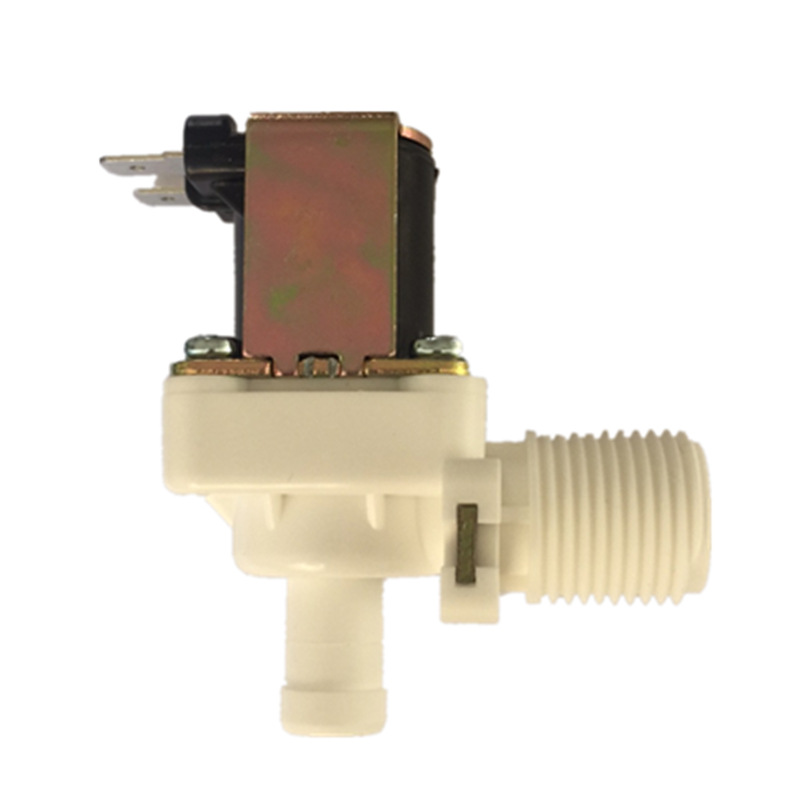 Water Inlet Four-Point Thread Water Outlet 12mm Hose Vertical Normally Closed Pressure Solenoid Valve