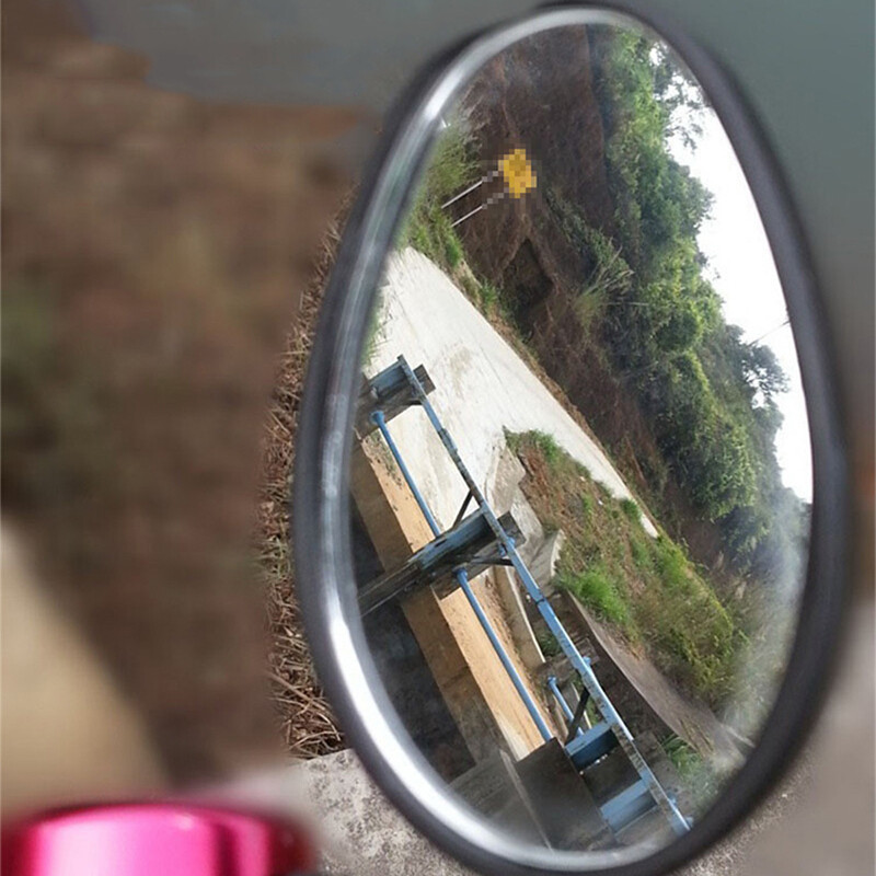 Factory Direct bicycle reflector 360 degrees rotatable mountain bike riding flat Oval rearview mirror