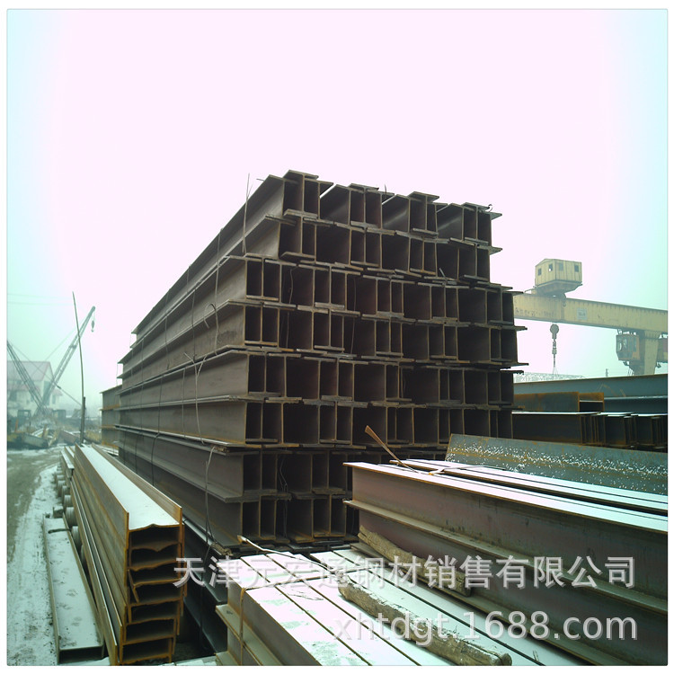 Q235B Q355B Galvanized H-Shaped Steel I-Beam, Gable Steel Beam Factory Pillar, High Frequency Welded H-Shaped Steel