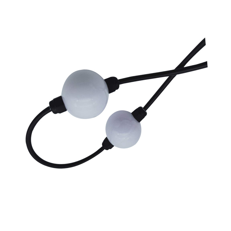 Popular 5cm bulb type full color external control magic color point light source horse running light super bright pixel light UCS1903