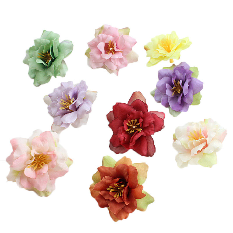 5.5cm wedding artificial flower fake flower decoration small wild rose flower silk flower DIY flower ball fairy flower arrangement arch flower head