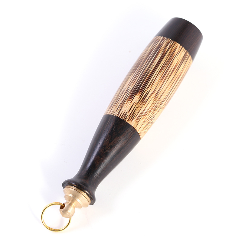 Golden Bamboo Large Capacity Snuff Bottle Wooden Crafts Handle Piece Wood Carving Chinese Style Gift