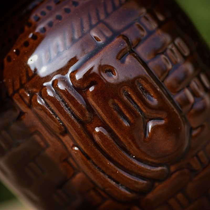 1 jin wine word bamboo woven red and yellow liquor yixing purple sand ceramic wine bottle wine jar