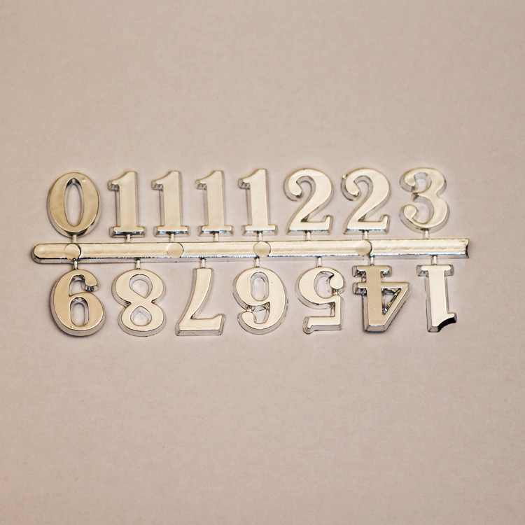 Wall clock dial Arabian Roman digital card living room bedroom creative DIY three-dimensional fun accessories 2cm cross-border