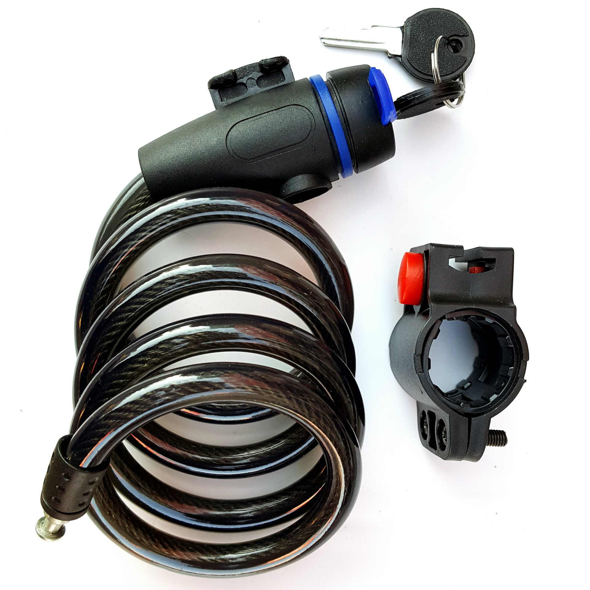 Mountain Bike Rim Key Lock Bicycle Anti-Theft Lock Bicycle Steel Cable Lock Hardware Tool Anti-Theft Lock Anti-Theft Upgrade