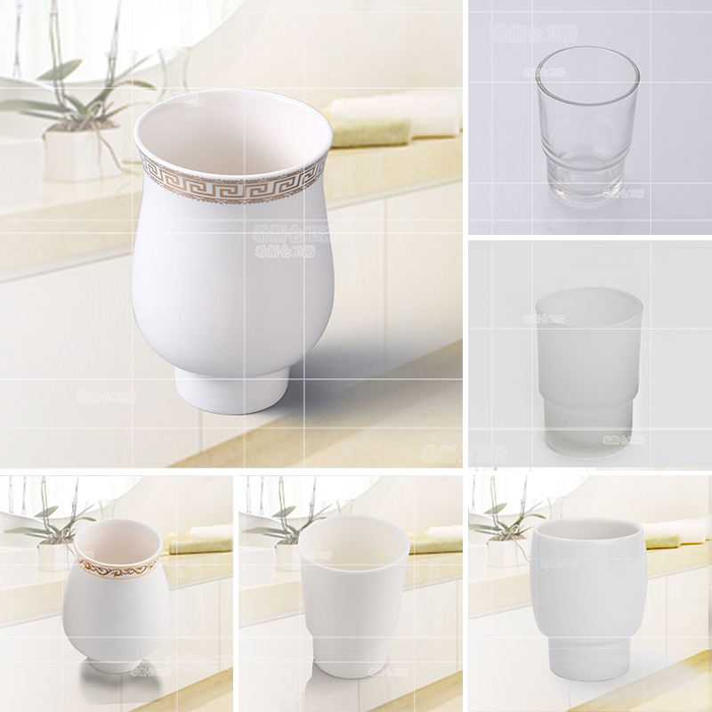 Керамическая чашка в европейском стиле, пара, стакан для зубных щеток, прозрачная умывальная чашка, матовое стекло, стакан для полоскания, универсальный
