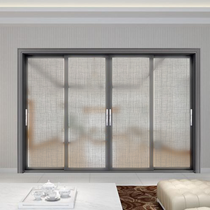 Frosted gray gauze glass decorative film transparent opaque office partition pet film stripe stickers