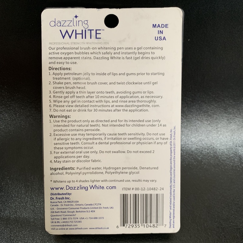 Cross-Border Supply Dazzling White Whitening Teeth Pen to Remove Yellow Teether Teeth Cleaning Pen 2g Packed Factory Self-Sold