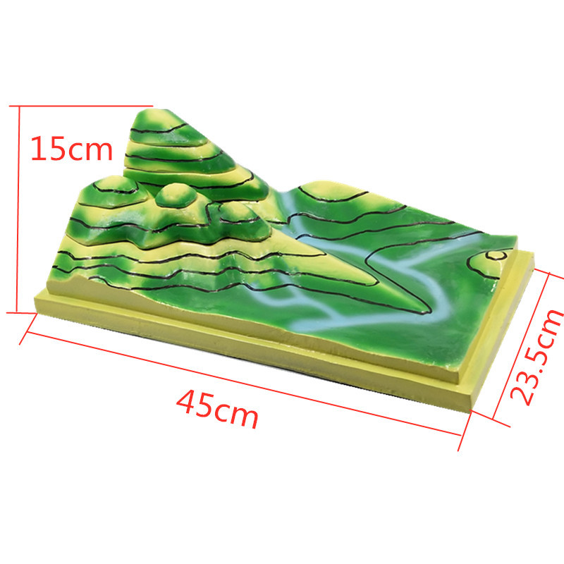 Модель интерпретации контурной топографической карты учебный инструмент производитель J34015 модель для преподавания географии