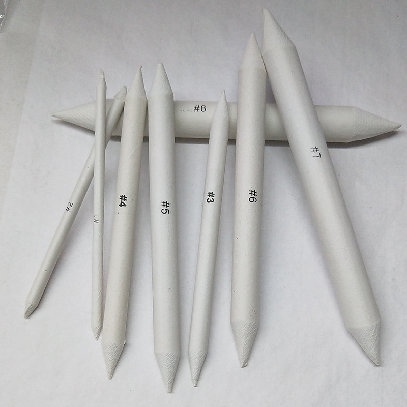 Factory wholesale large sketch paper wipe pen newsprint paper pen paper paper wipe pen white 8 suit art supplies