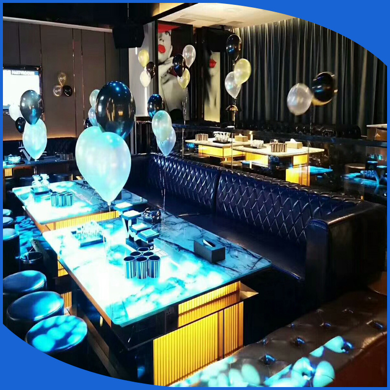 Легкий роскошный барный диван KTV, индивидуальный кожаный диван, индивидуальный диван в коробке