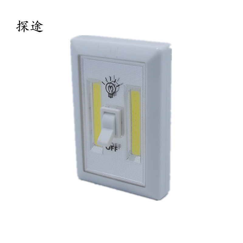 Кросс-бордерный квадратный COB настенный выключатель лампа для домашнего экстренного освещения, лампа для шкафа, многофункциональная настенная лампа для коридора