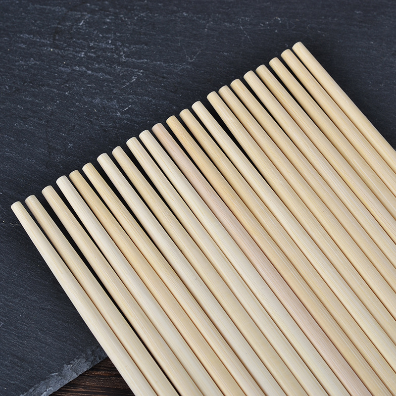 Carbonized Bamboo Chopsticks Tableware Individually Packaged Blue and White Orchid Restaurant Takeaway Set Flower Opp