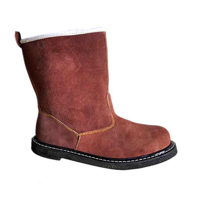 Tire Bottom Labor Safety Shoes Men's Single Steel Toe Boots Anti-Smash Anti-Puncture Anti-Wear High Temperature Welder Anti-Iron Scrap Safety Shoes