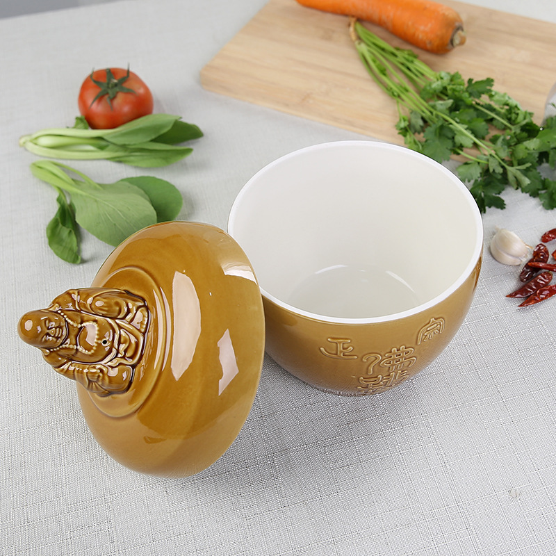 Pack authentic Buddha jump wall stew pot gift box wholesale Bird's Nest cooking ceramic tonic gift hotel supplies Crock