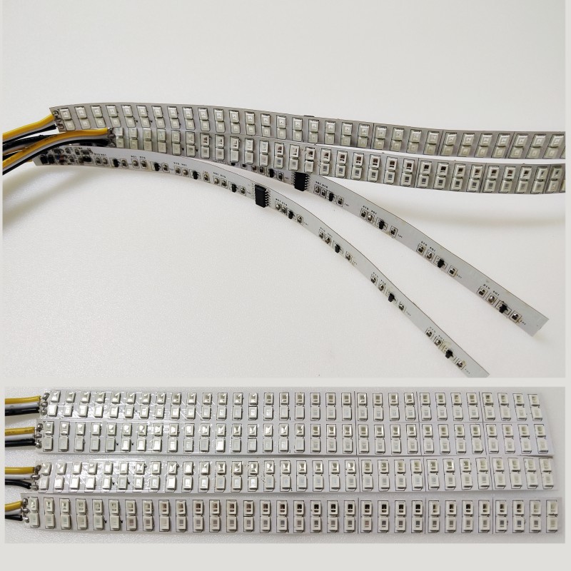 Car Rearview mirror light two-color streamer light yellow light steering water car unlock a touch of blue and white light factory direct sales