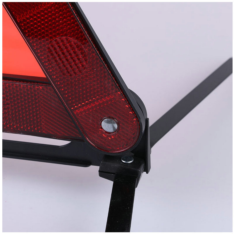Plastic triangle warning sign warning frame pvc reflective warning sign traffic safety car parking tripod warning sign