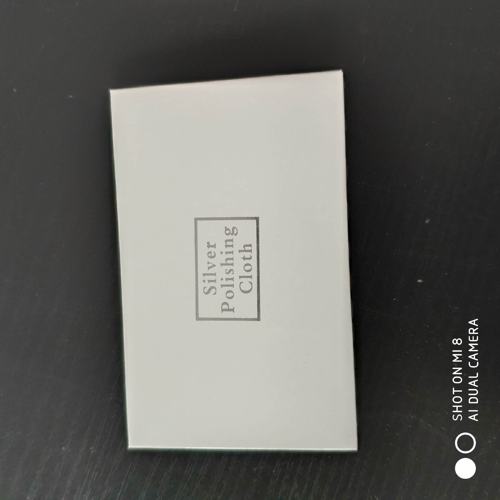 Rectangular silver cleaning cloth pure white carton 6.5 * 10cm can be customized size and color [300 free shipping]]