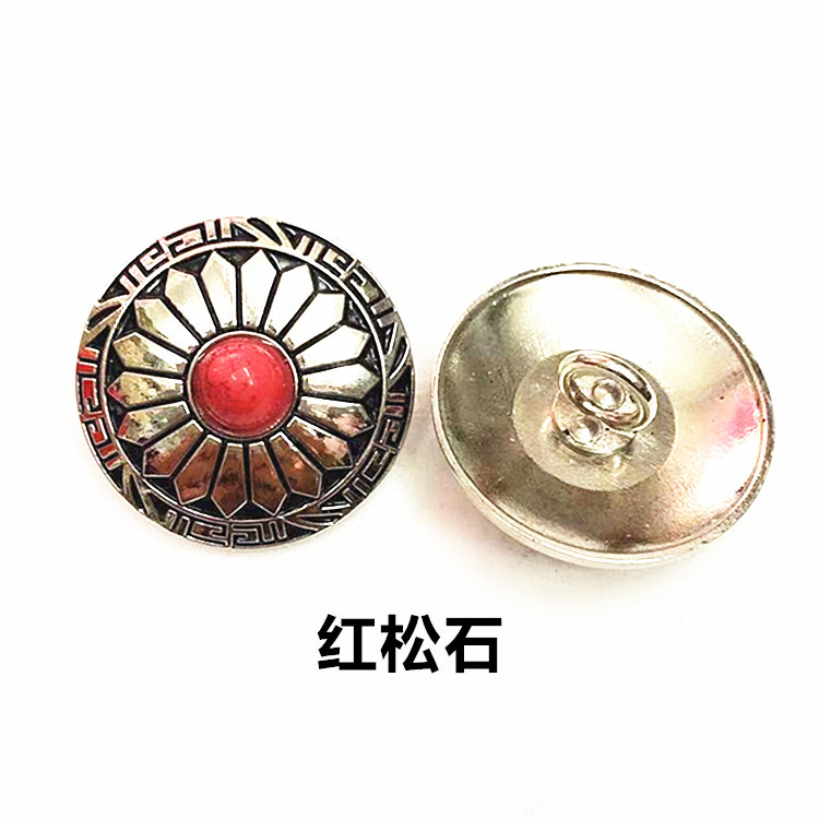 Sunflower Cloth Buckle US Dollar Buckle Coin Buckle Handmade DIY Leather Decorative Buckle Key Wallet Buckle Factory Outlet