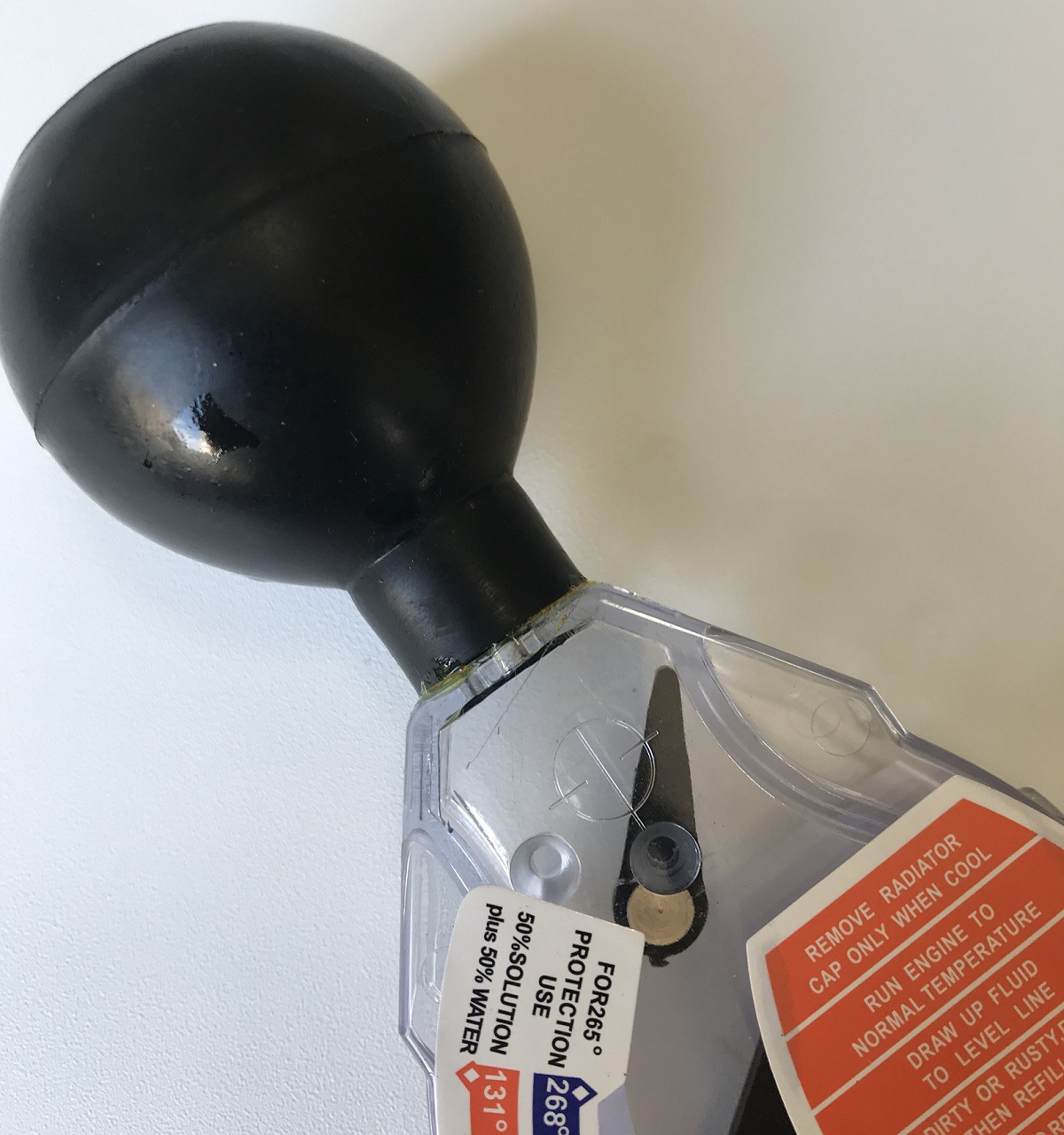 Factory Direct Sales Car Water Tank Antifreeze Density Meter Dial Type Antifreeze Hydrometer Cross-Border Hot Sale