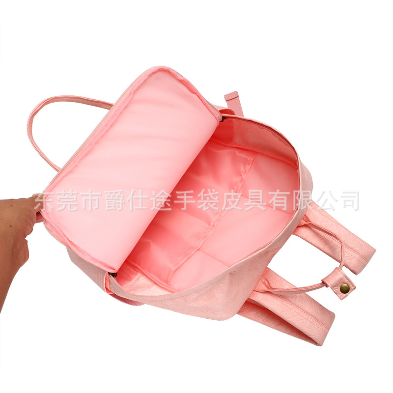 Manufacturer Customized Dupont Paper Pink Backpack, Girly Student School Bag, Creative Simple Travel Bag