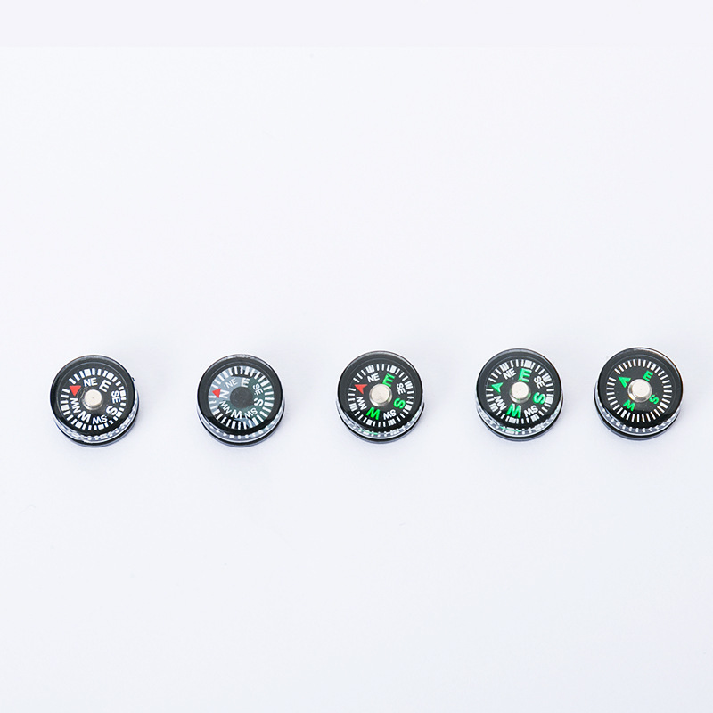Factory wholesale outer diameter 12mm compass outdoor accessories North needle miniature environmentally friendly plastic positioning compass