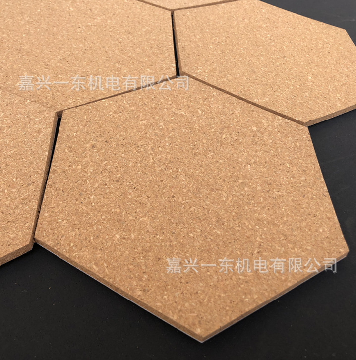 Hexagonal cork board message board photo wall adhesive self-adhesive background wall poster cork wall sticker